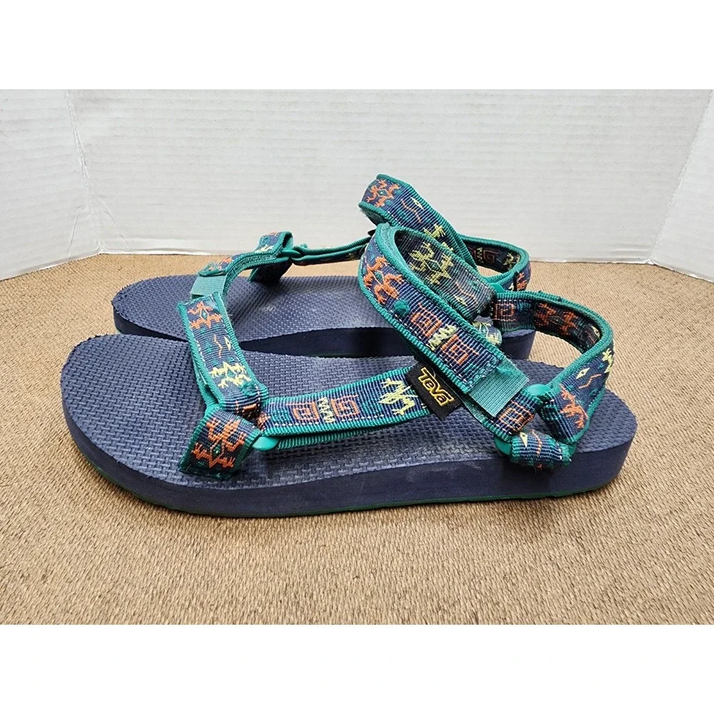 Teva Sandals Kids 5 Original Universal Blue Gecko Navy